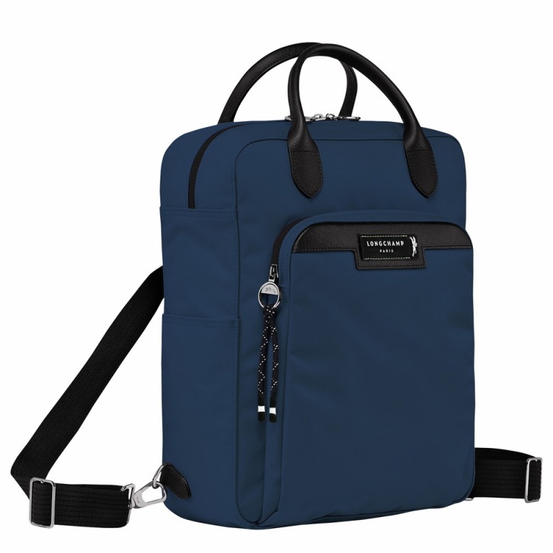 Navy Longchamp Le Pliage Energy M Women's Backpack